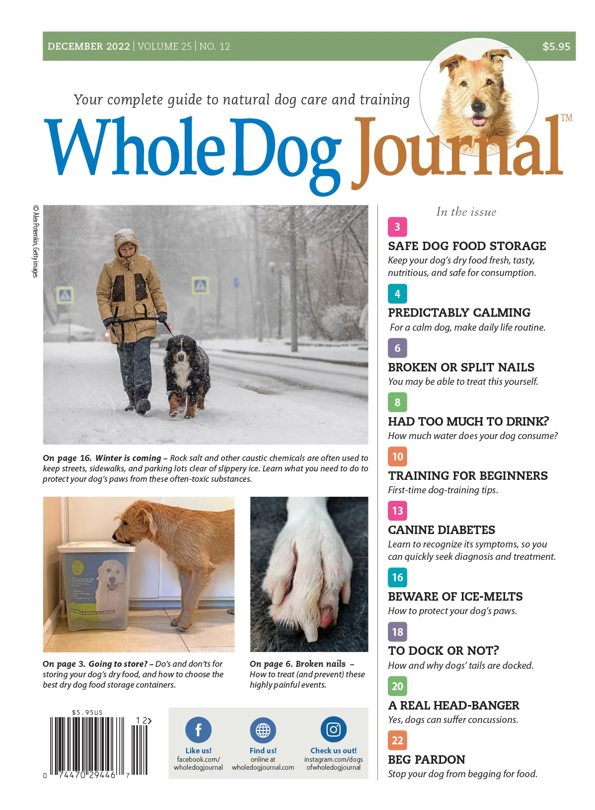 Whole-Dog-Journal December 01, 2022 Issue Cover