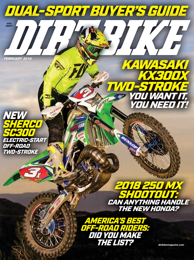 Dirt-Bike February 01, 2018 Issue Cover