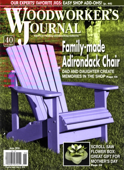 Woodworker's Journal June 01, 2016 Issue Cover