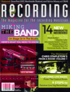 Recording-Magazine August 01, 2017 Issue Cover