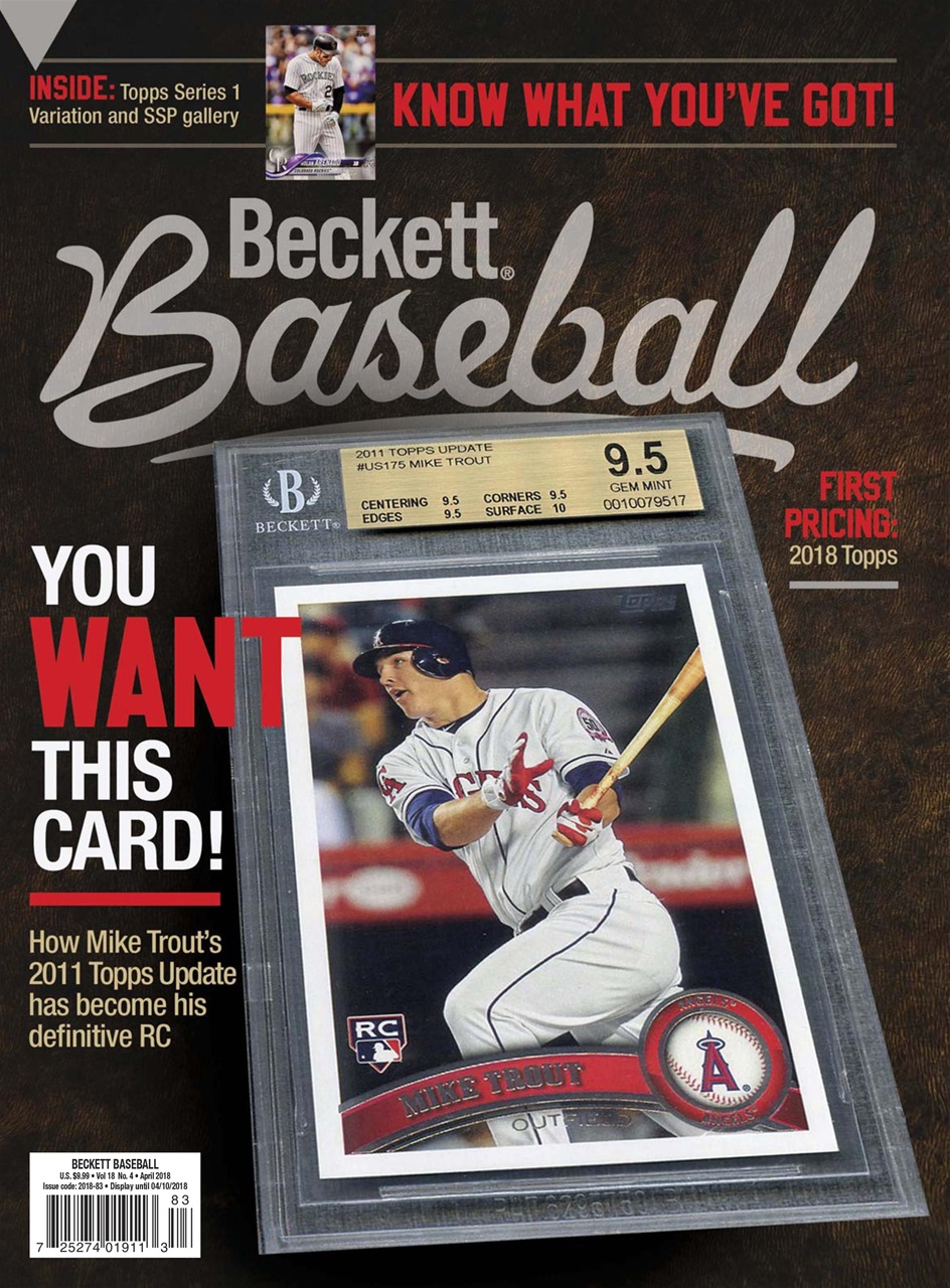 Beckett-Baseball April 01, 2018 Issue Cover