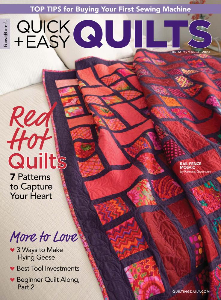 Quick-and-Easy-Quilts February 01, 2023 Issue Cover