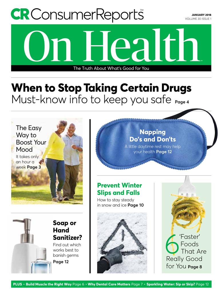 Consumer-Reports-On-Health January 01, 2018 Issue Cover