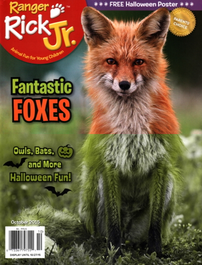 Ranger Rick Jr. October 01, 2015 Issue Cover