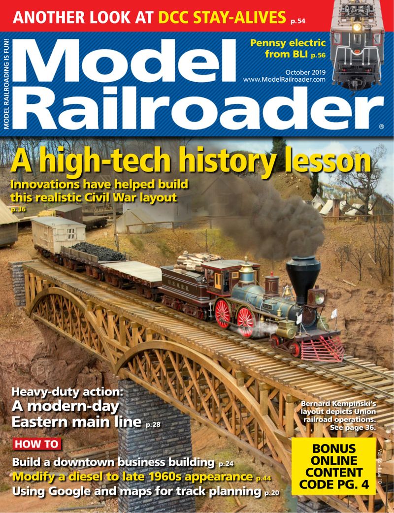 Model-Railroader October 01, 2019 Issue Cover