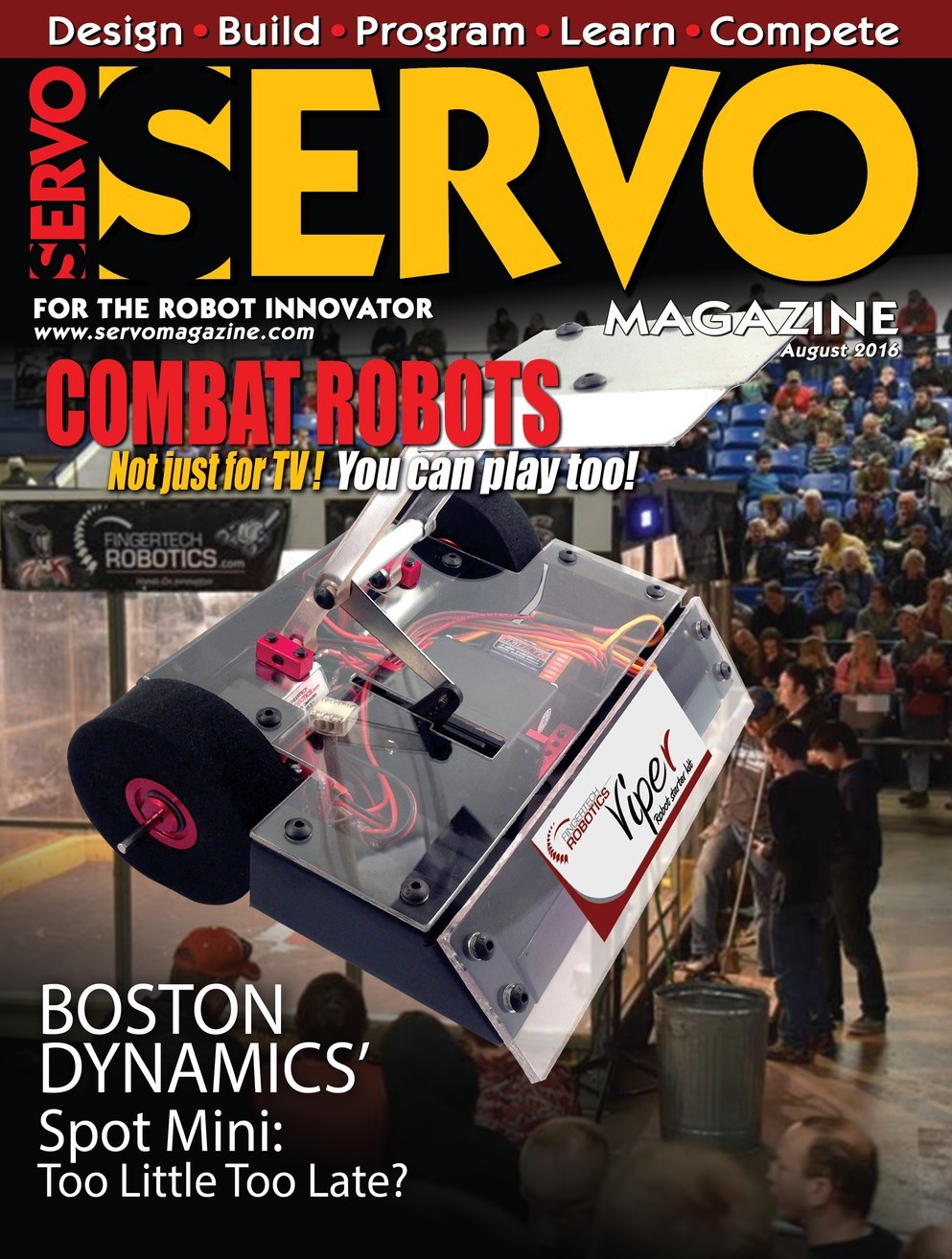 Servo-Magazine August 01, 2016 Issue Cover