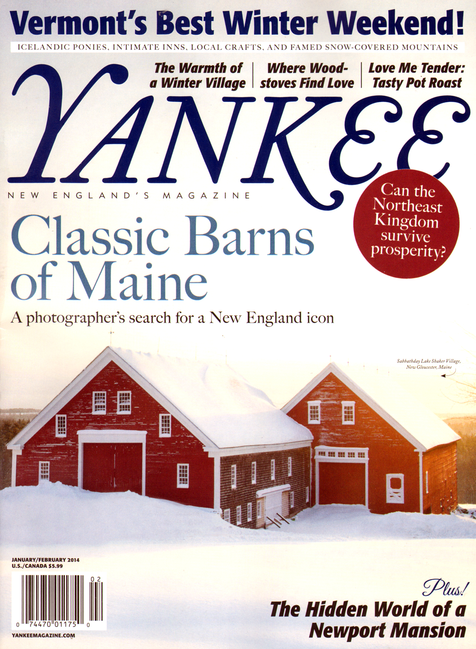 yankee January 01, 2014 Issue Cover