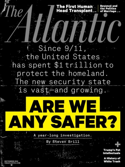 The Atlantic September 01, 2016 Issue Cover