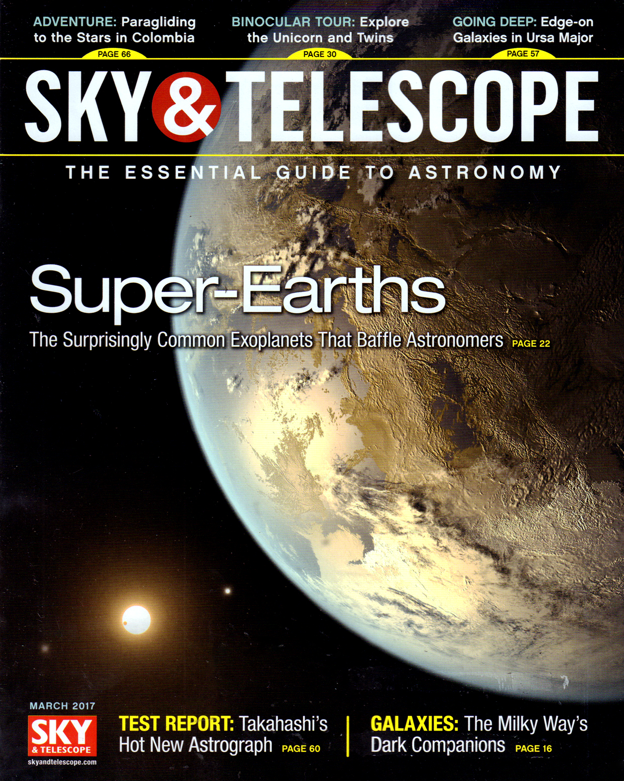 Sky-and-Telescope March 01, 2017 Issue Cover