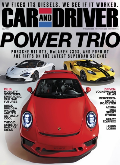 Car And Driver July 01, 2017 Issue Cover
