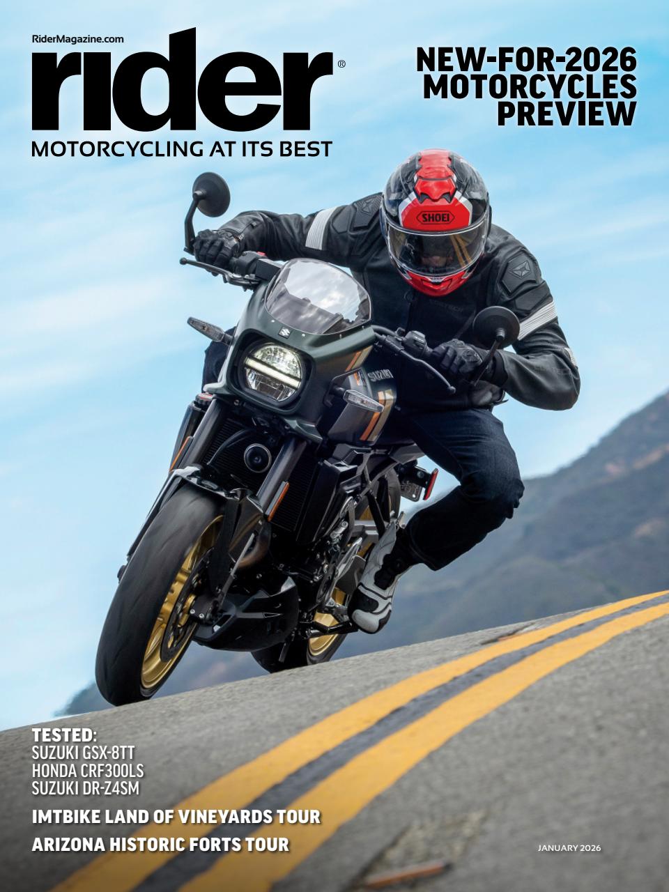 Rider January 01, 2026 Issue Cover