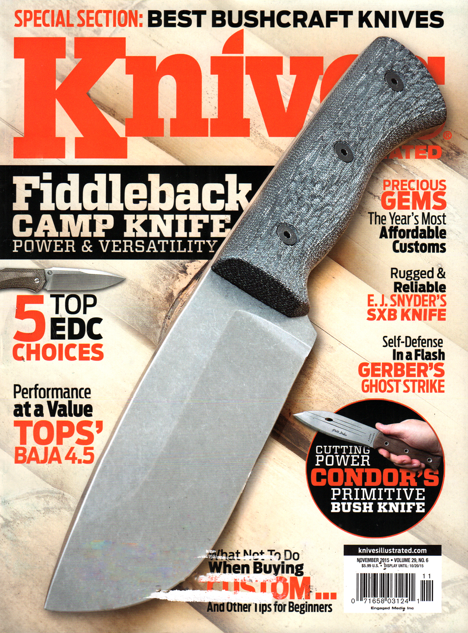 Knives-Illustrated November 01, 2015 Issue Cover