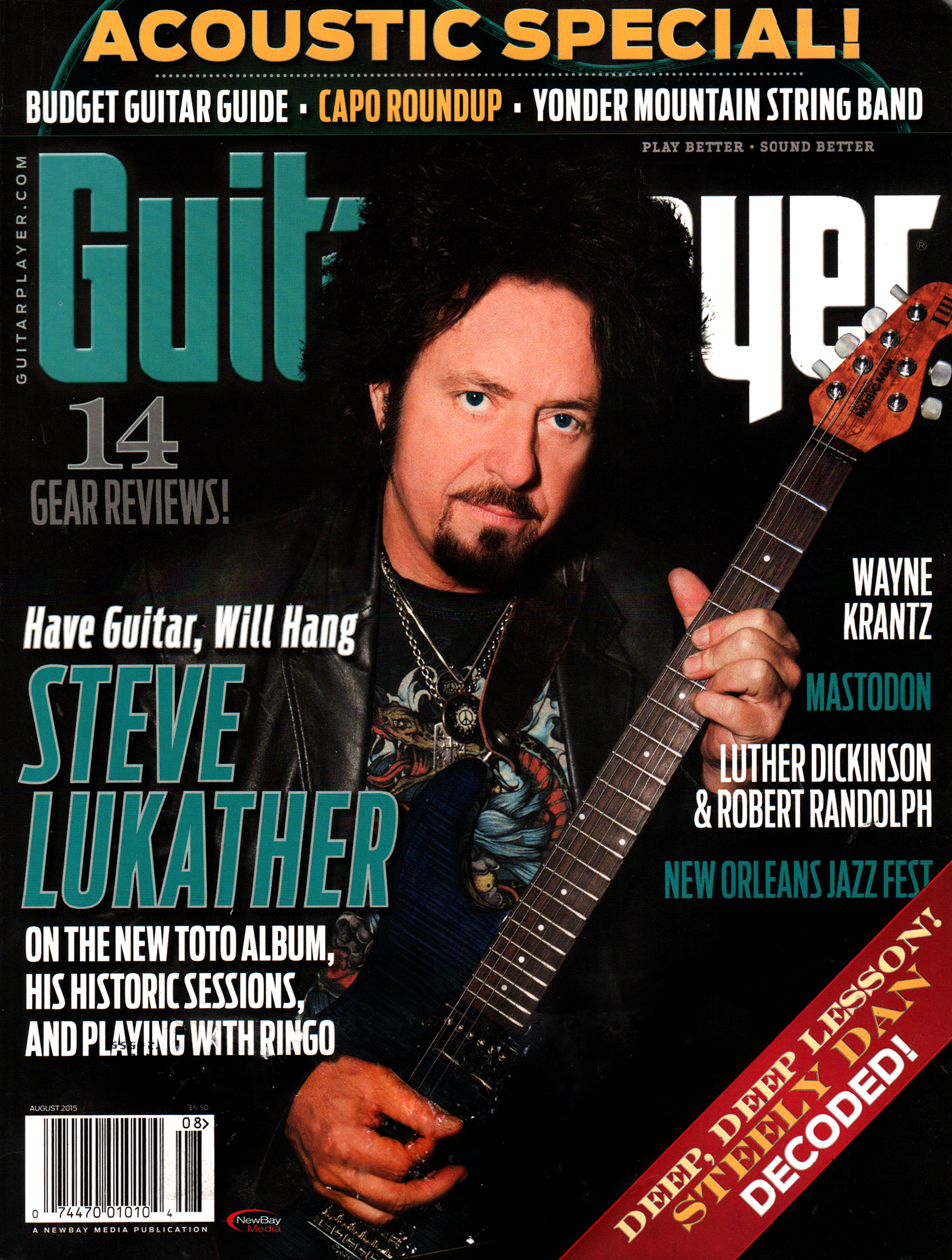 Guitar-Player August 01, 2015 Issue Cover