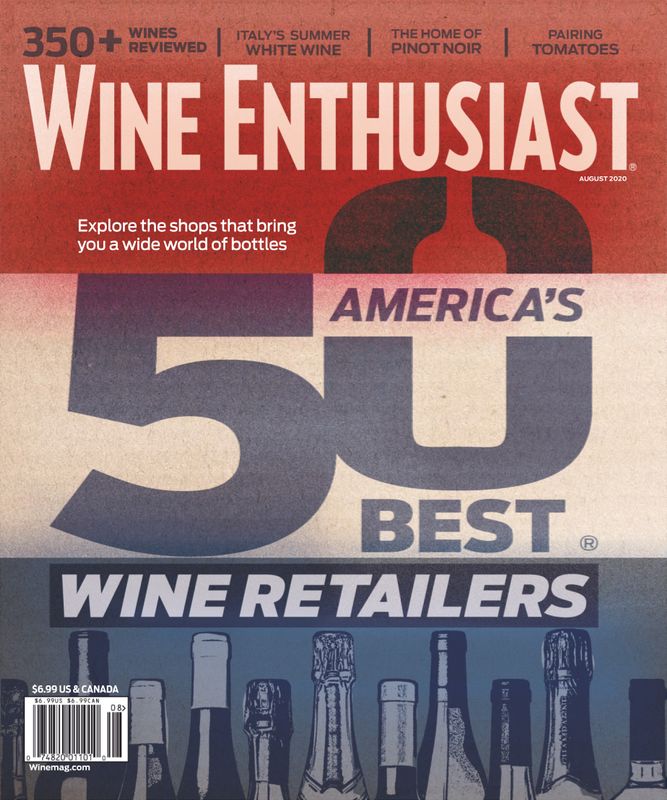 Wine-Enthusiast August 01, 2020 Issue Cover
