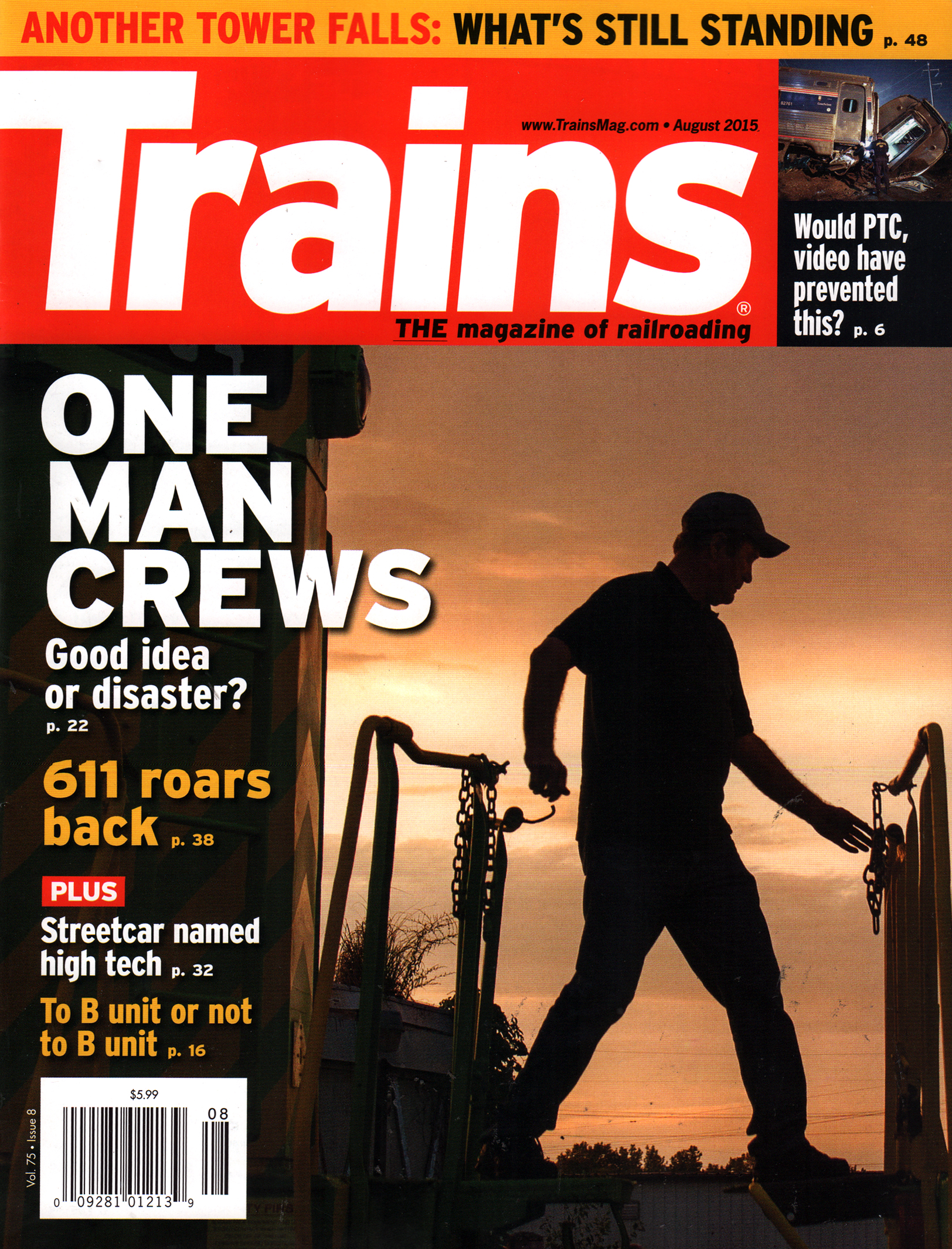Trains August 01, 2015 Issue Cover