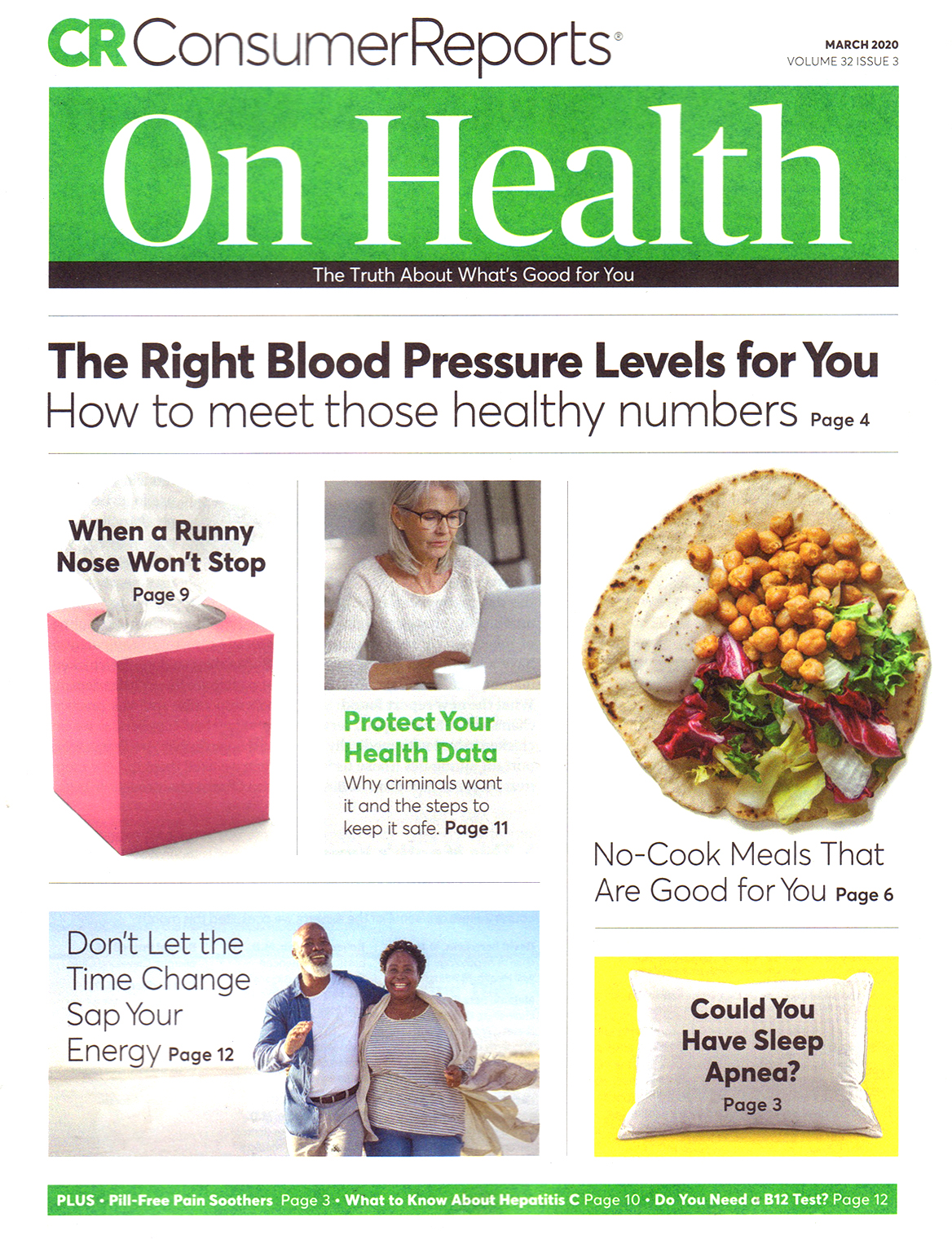 Consumer-Reports-On-Health March 01, 2020 Issue Cover