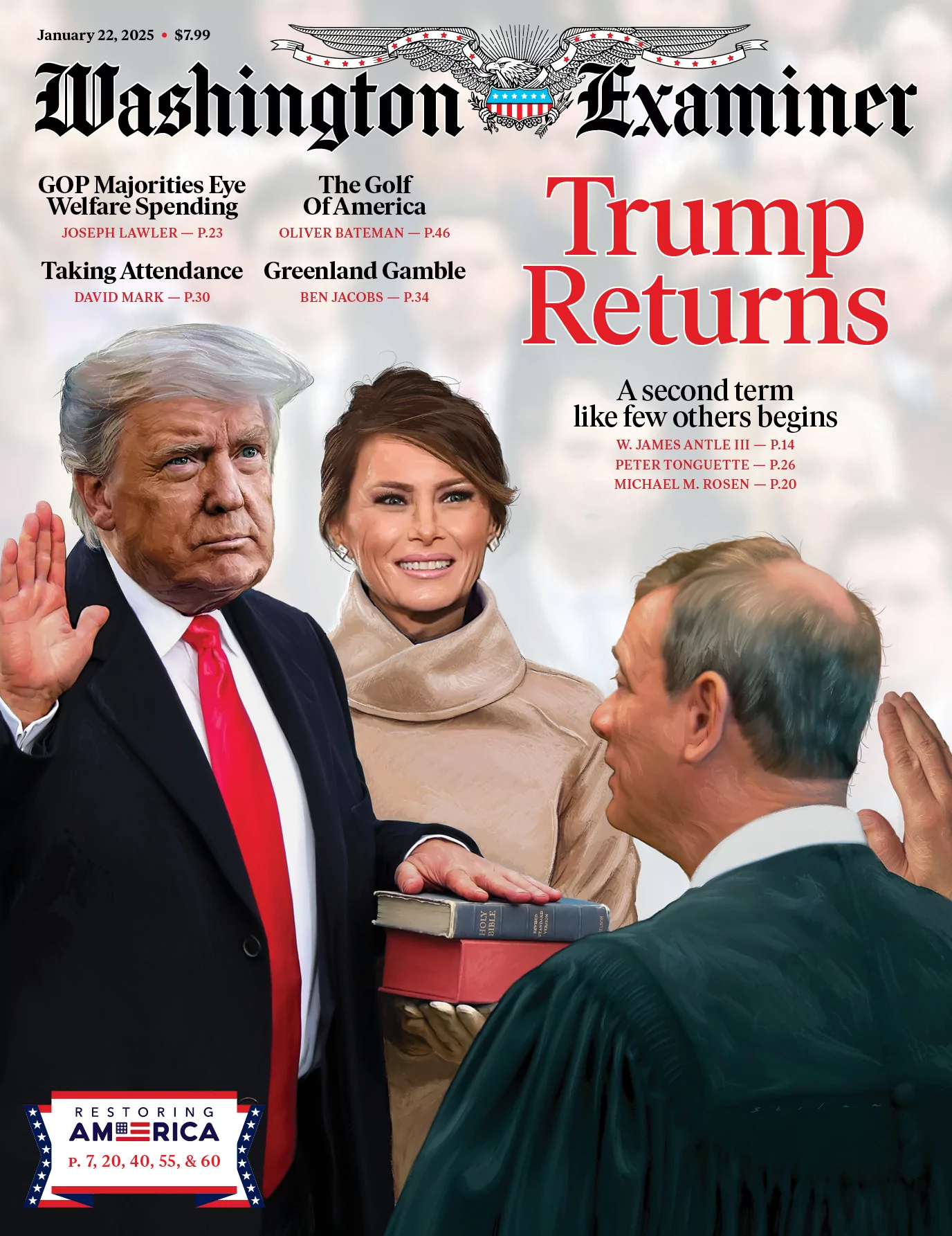 Washington-Examiner January 22, 2025 Issue Cover