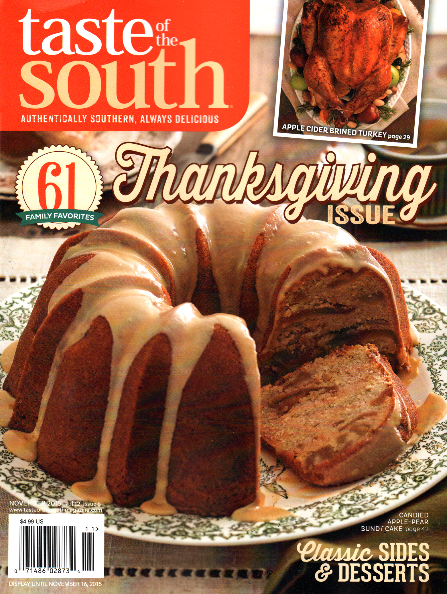 Taste-of-the-South November 01, 2015 Issue Cover