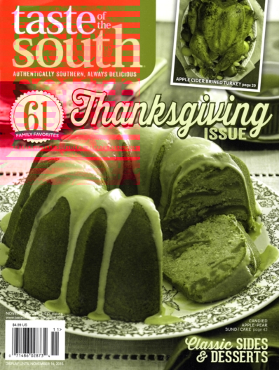 Taste of the South November 01, 2015 Issue Cover