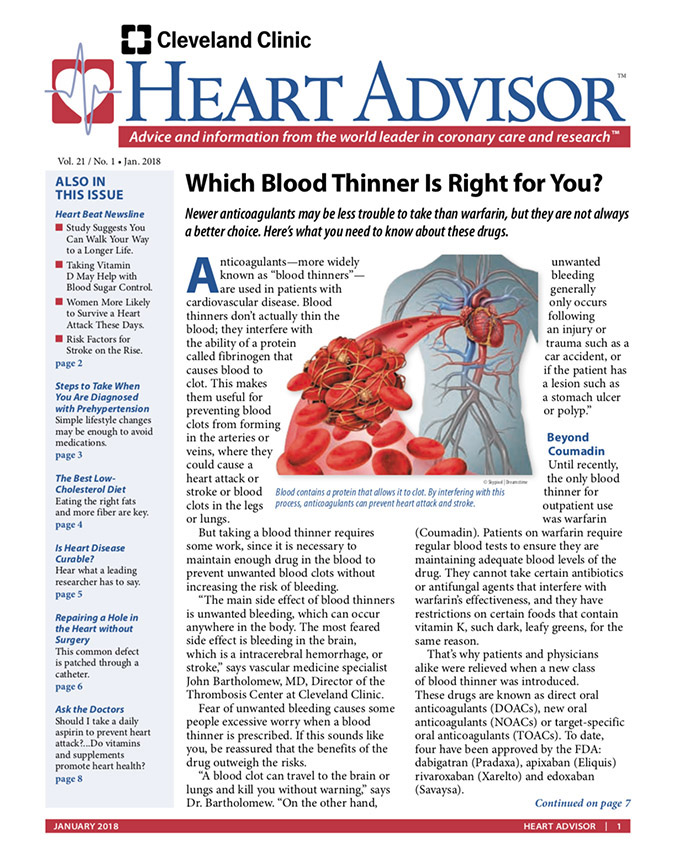 Heart-Advisor January 01, 2018 Issue Cover