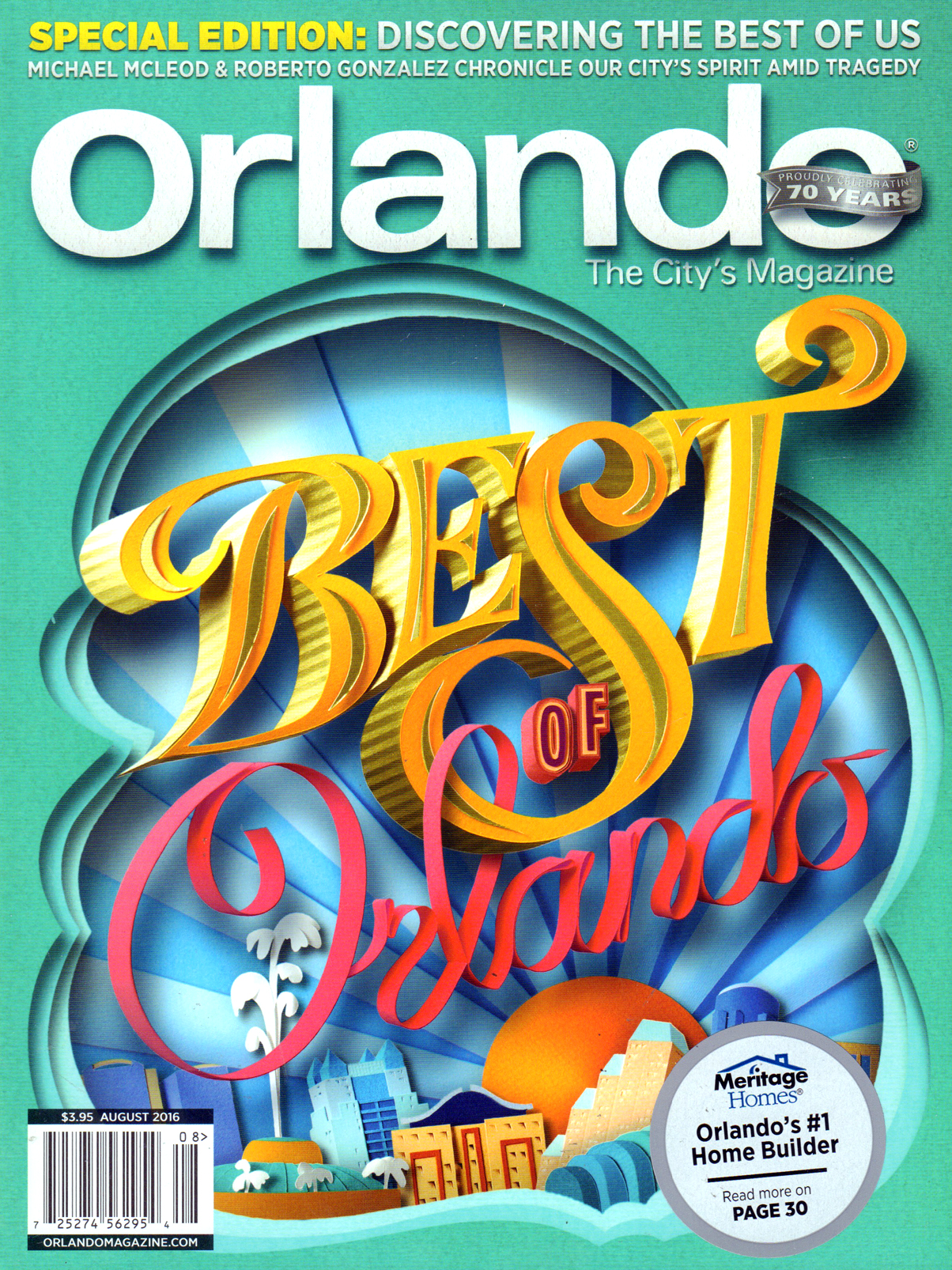 Orlando-Magazine August 01, 2016 Issue Cover