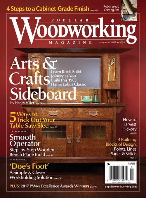 Popular-Woodworking November 01, 2017 Issue Cover