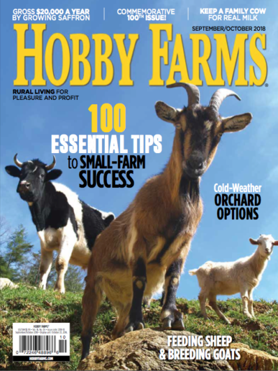 Hobby Farms September 01, 2018 Issue Cover