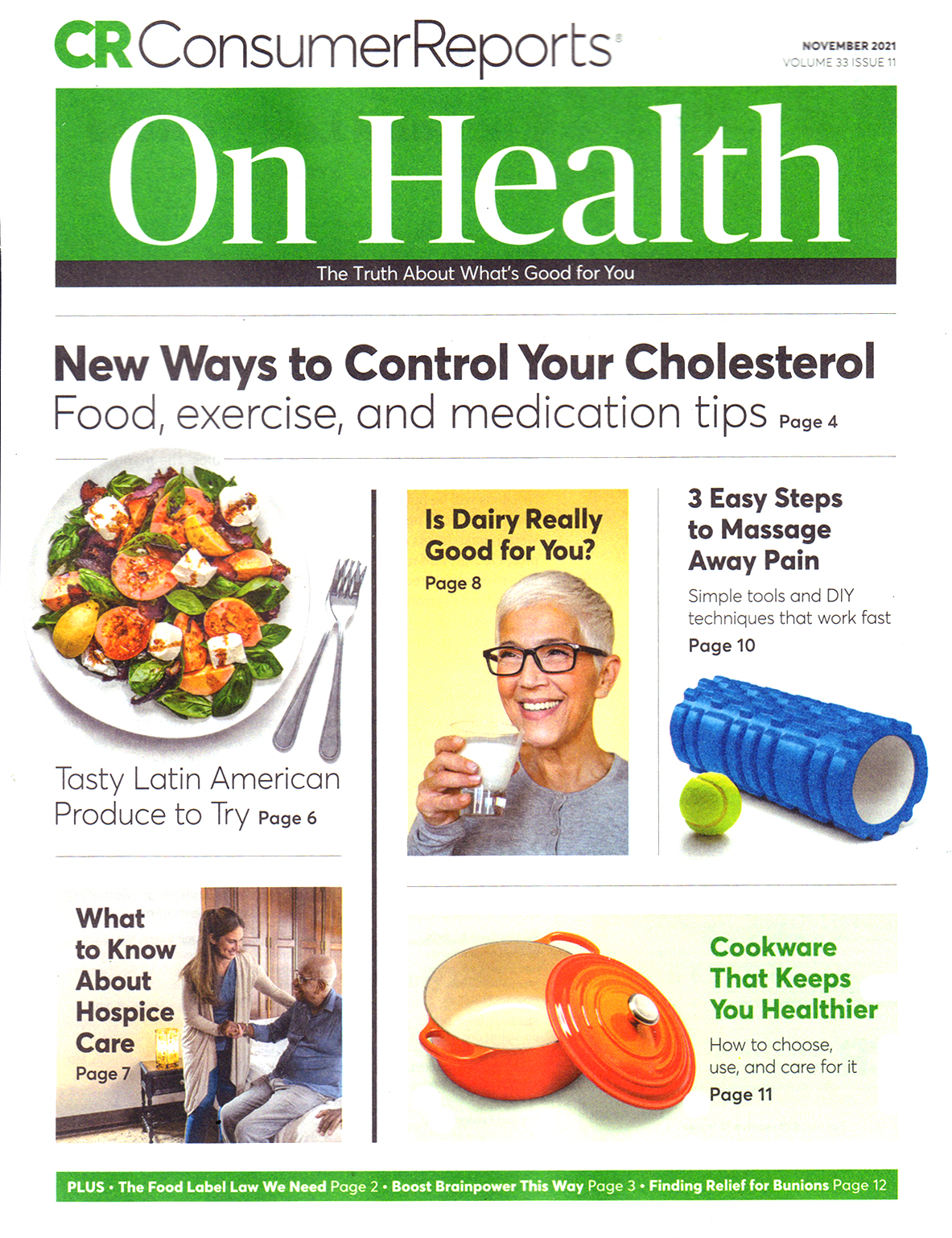 Consumer-Reports-On-Health November 01, 2021 Issue Cover