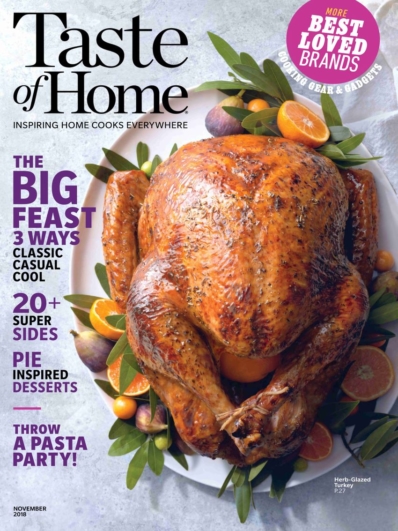 Taste of Home November 01, 2018 Issue Cover