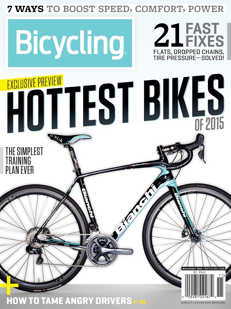 Bicycling November 01, 2014 Issue Cover
