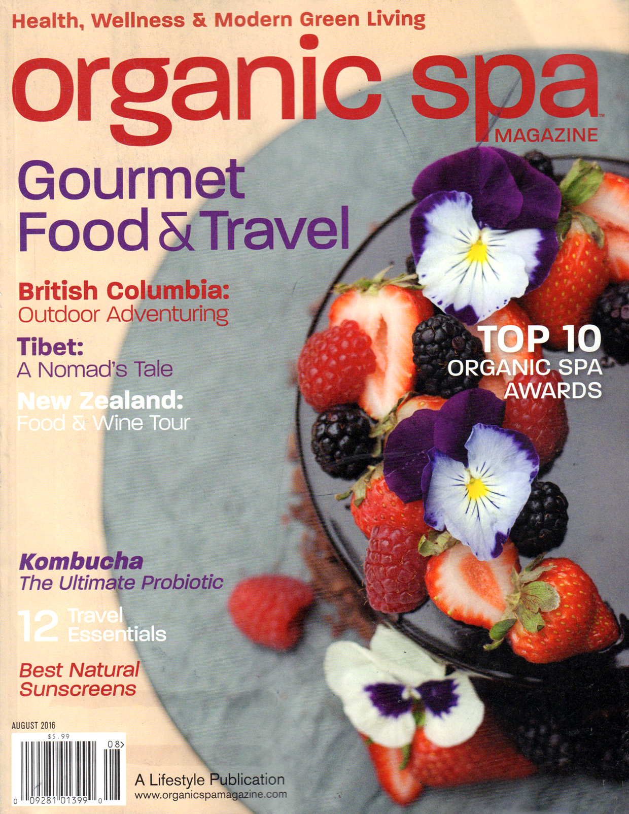 Organic-Spa August 01, 2016 Issue Cover