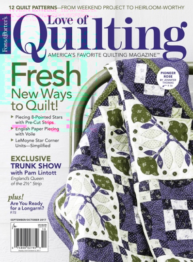 Fons & Porter's Love of Quilting September 01, 2017 Issue Cover