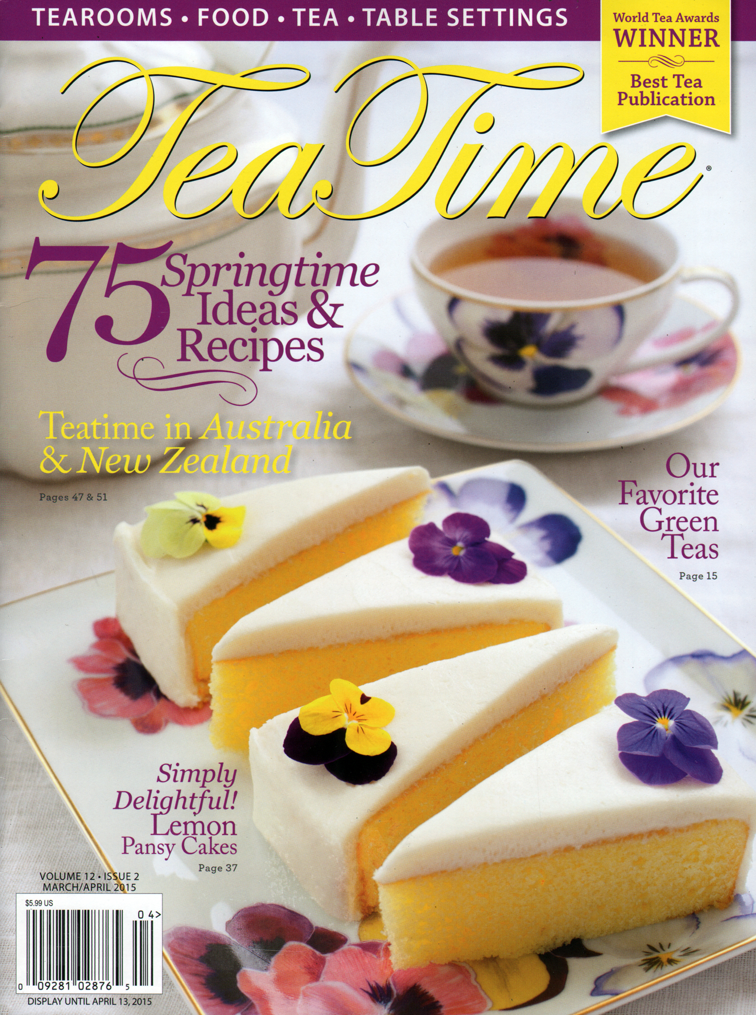 Tea-Time March 01, 2015 Issue Cover
