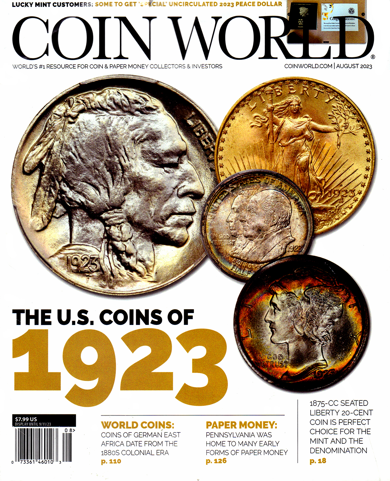 Coin-World-Monthly August 01, 2023 Issue Cover