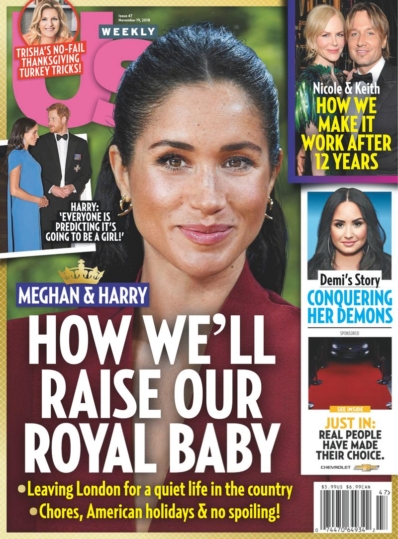 Us Weekly November 19, 2018 Issue Cover