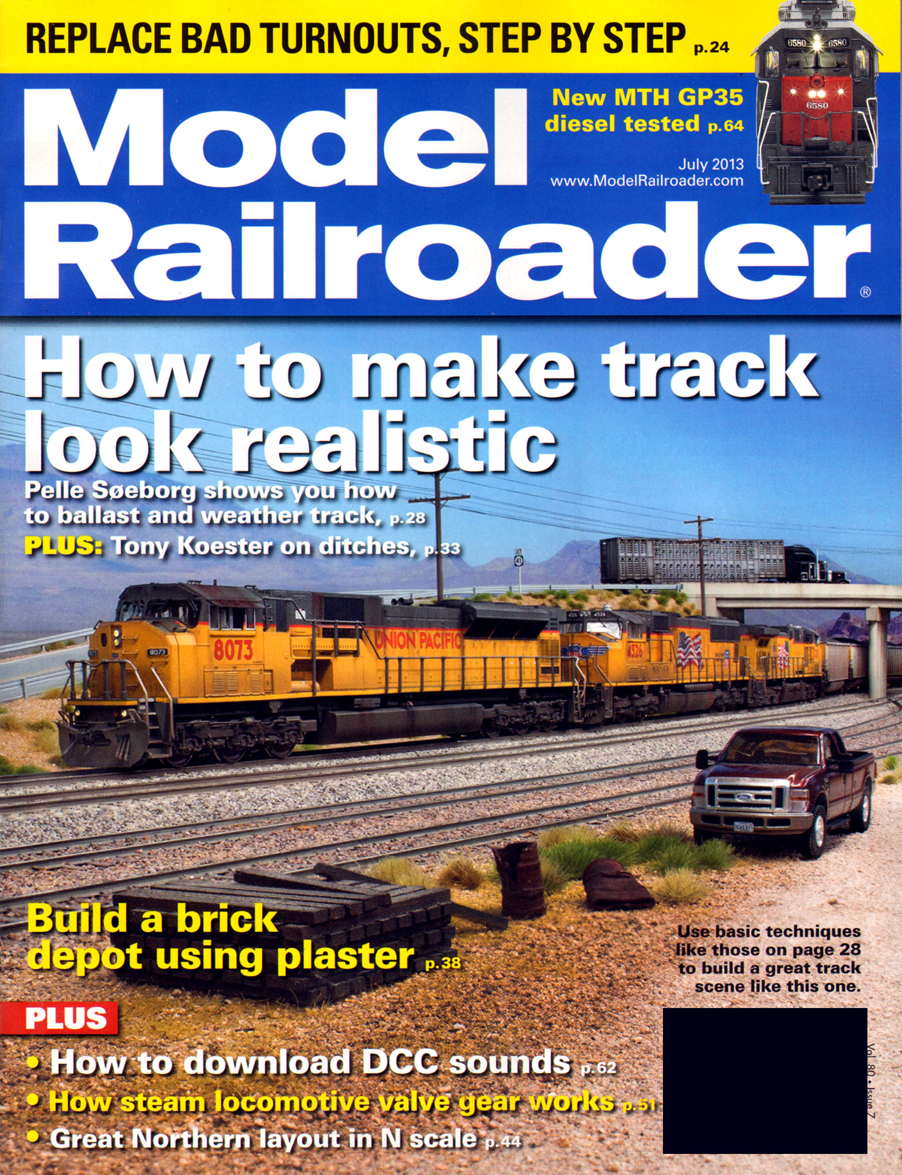 Model-Railroader July 01, 2013 Issue Cover