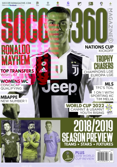 Soccer 360 September 01, 2018 Issue Cover