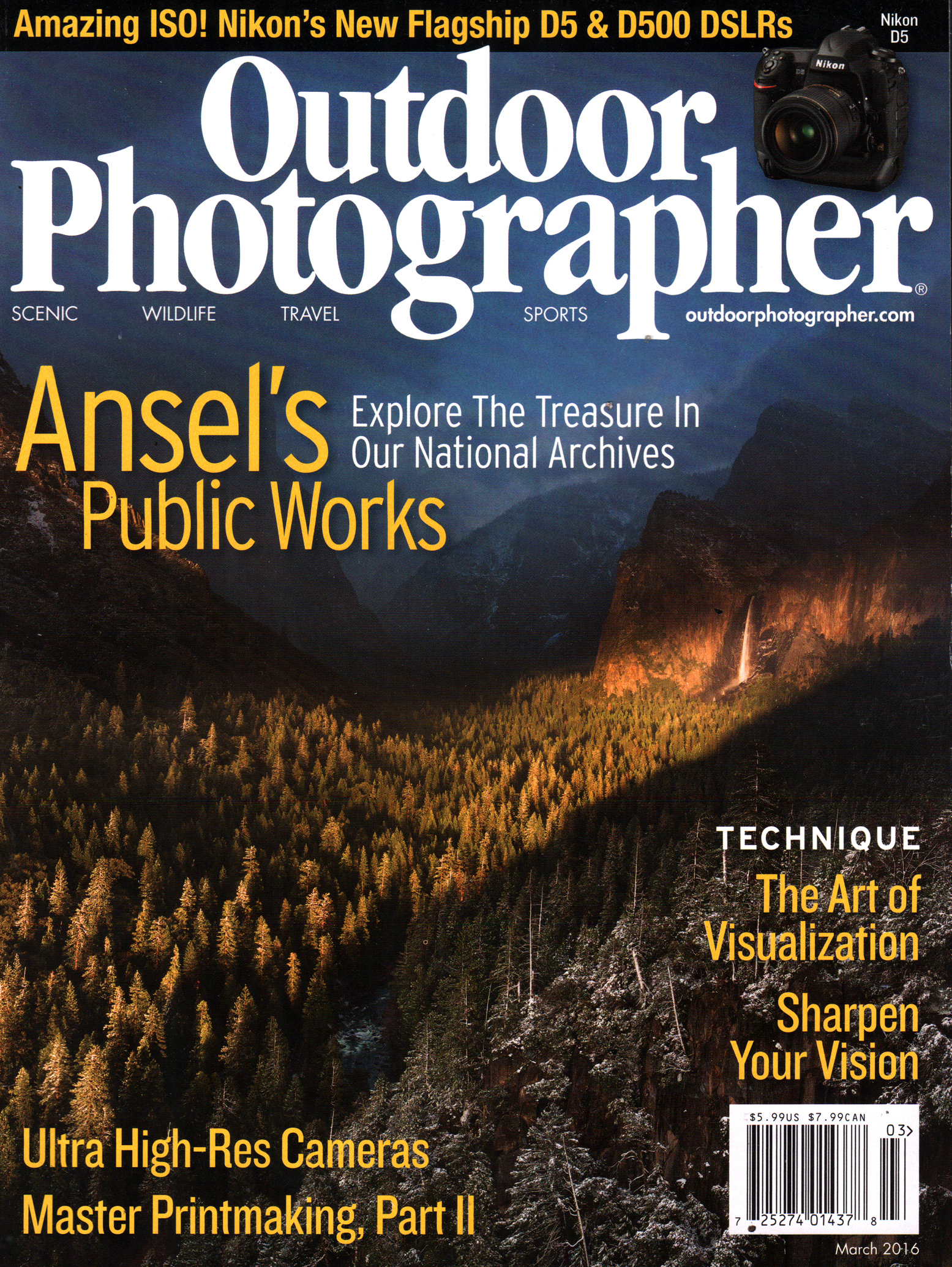 Outdoor-Photographer March 01, 2016 Issue Cover