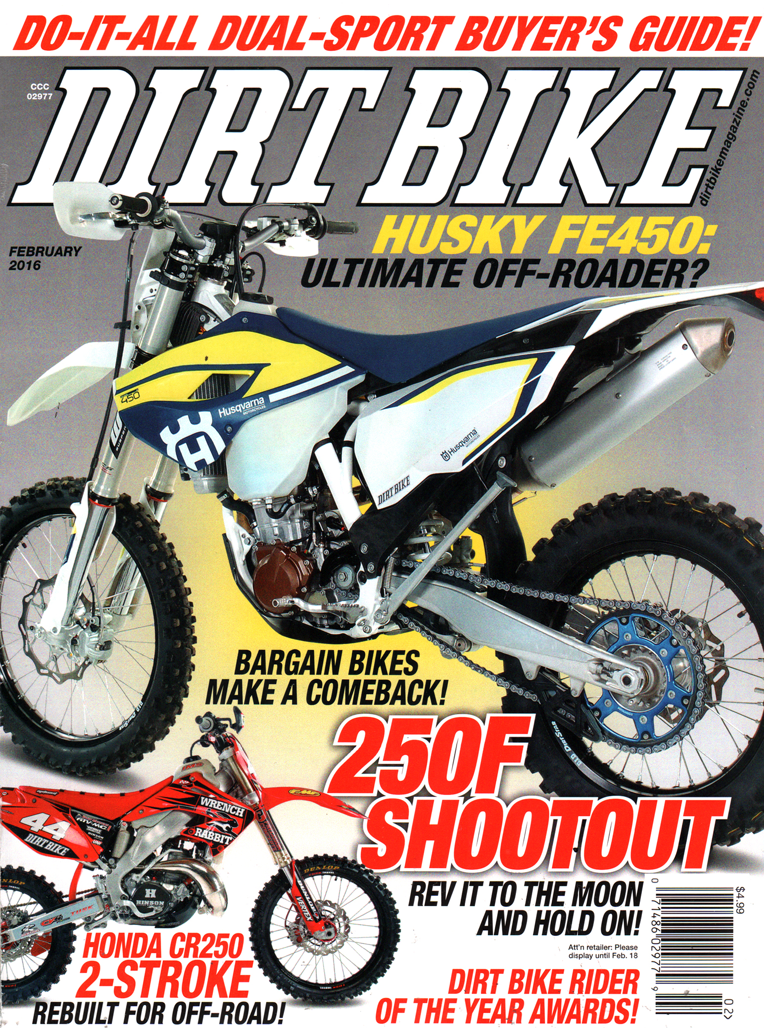 Dirt-Bike February 01, 2016 Issue Cover