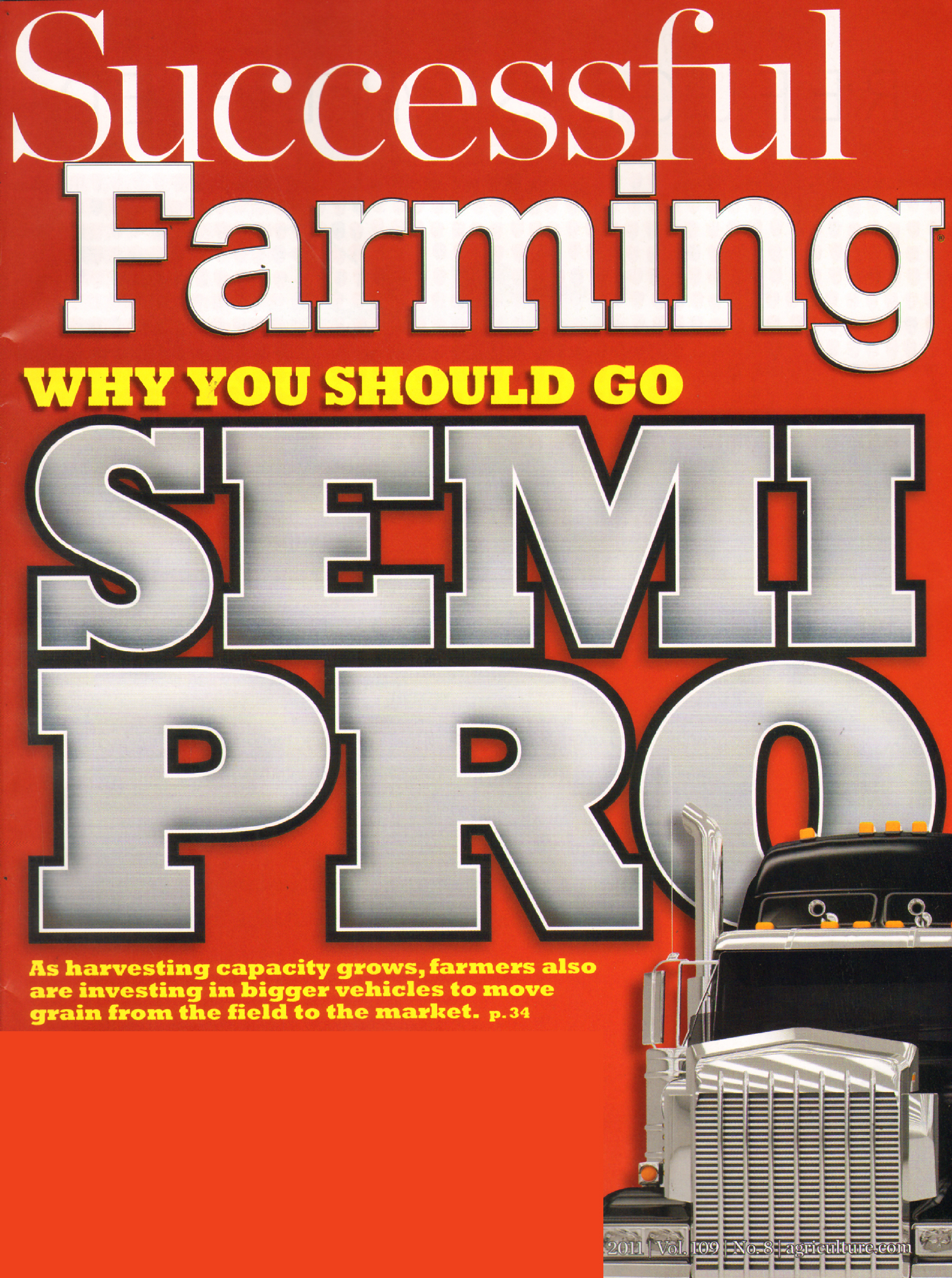 Successful-Farming August 01, 2011 Issue Cover