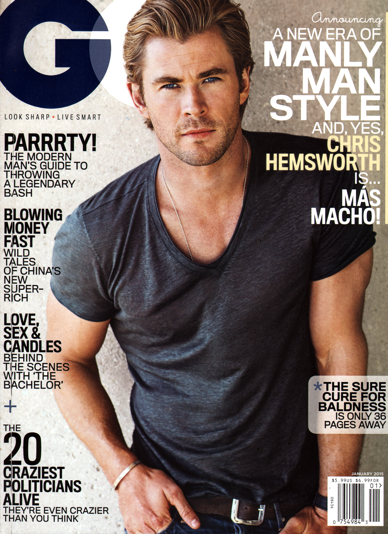 Gentlemens-Quarterly---GQ January 01, 2015 Issue Cover