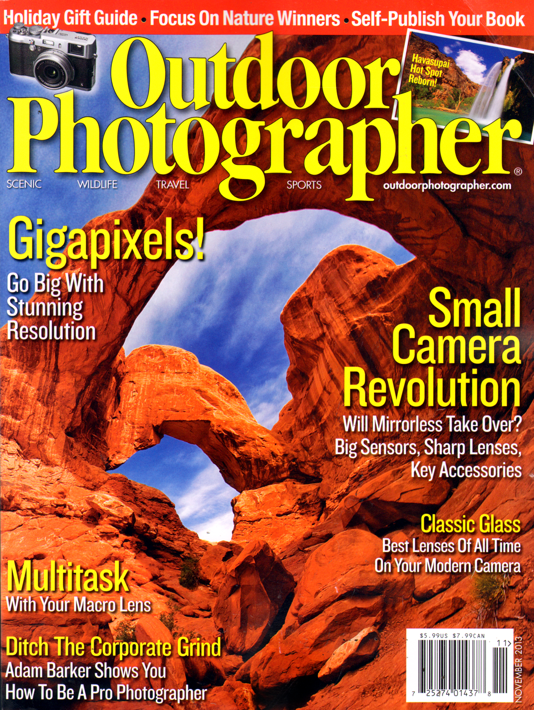 outdoor-photographer November 01, 2013 Issue Cover