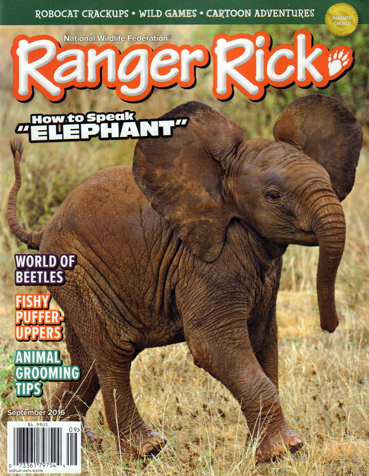 Ranger-Rick September 01, 2016 Issue Cover