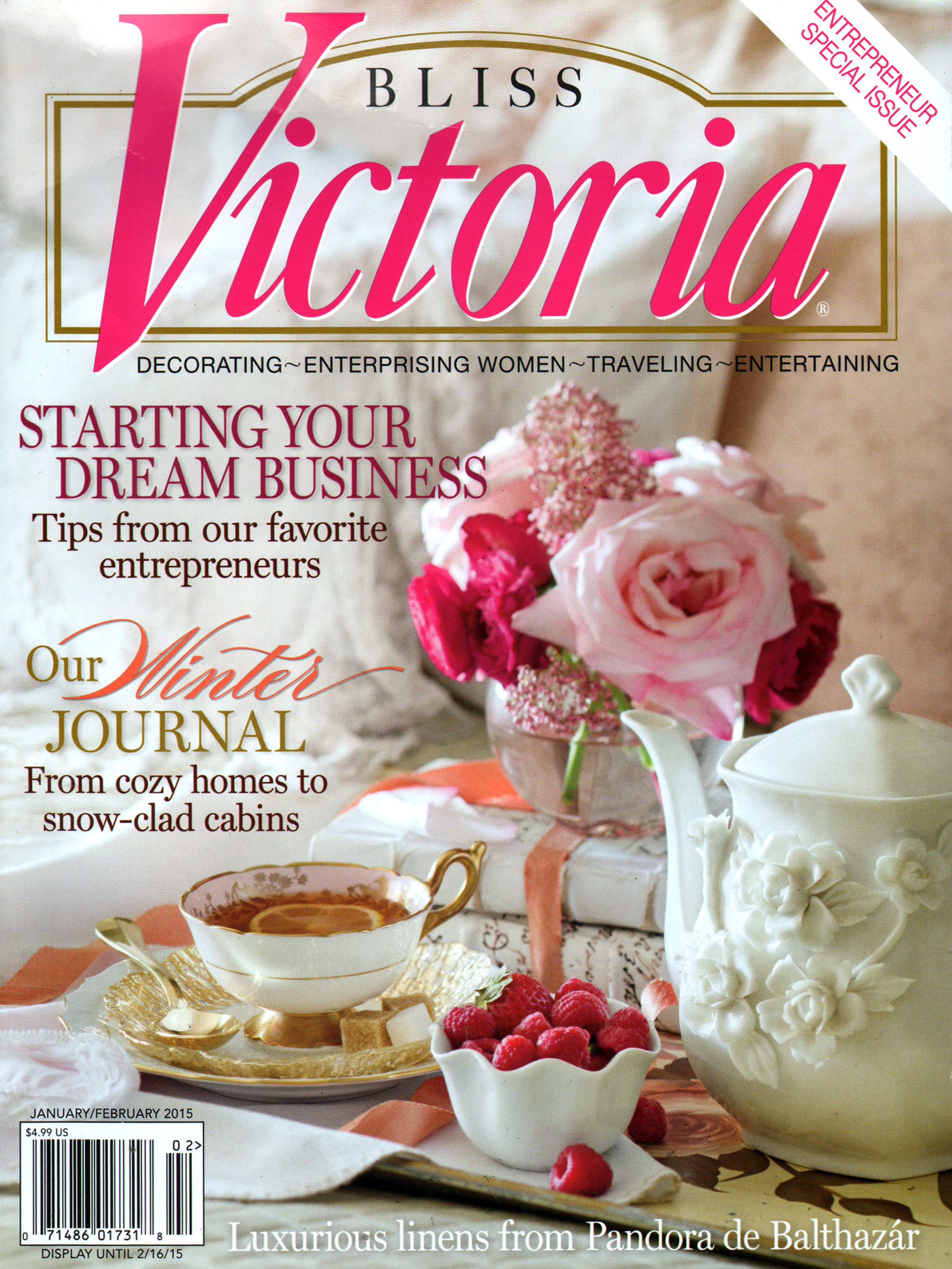 Victoria January 01, 2015 Issue Cover