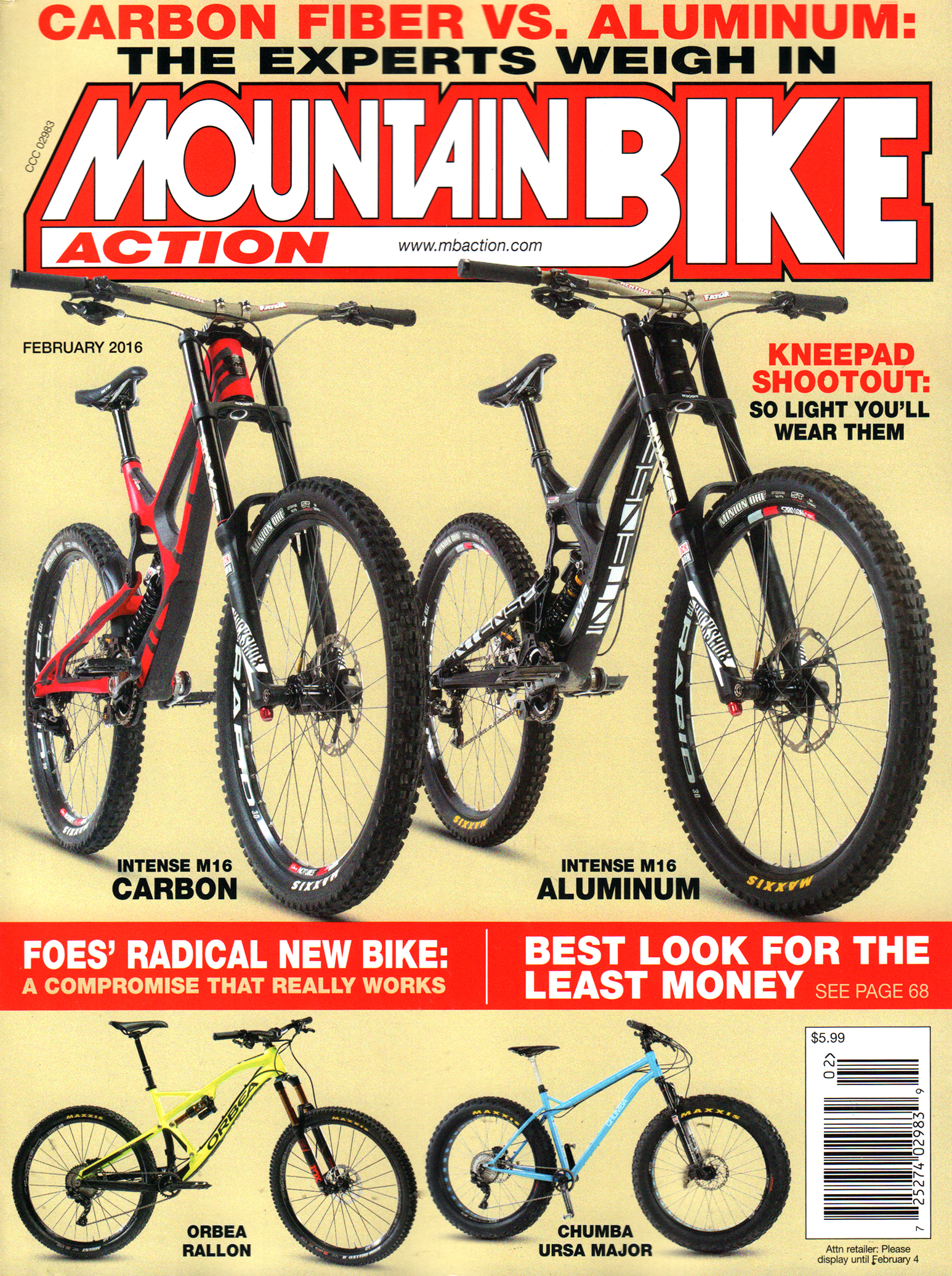 Mountain-Bike-Action February 01, 2016 Issue Cover