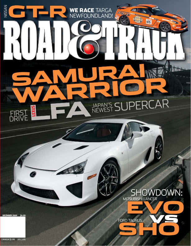 Road-and-Track December 01, 2009 Issue Cover