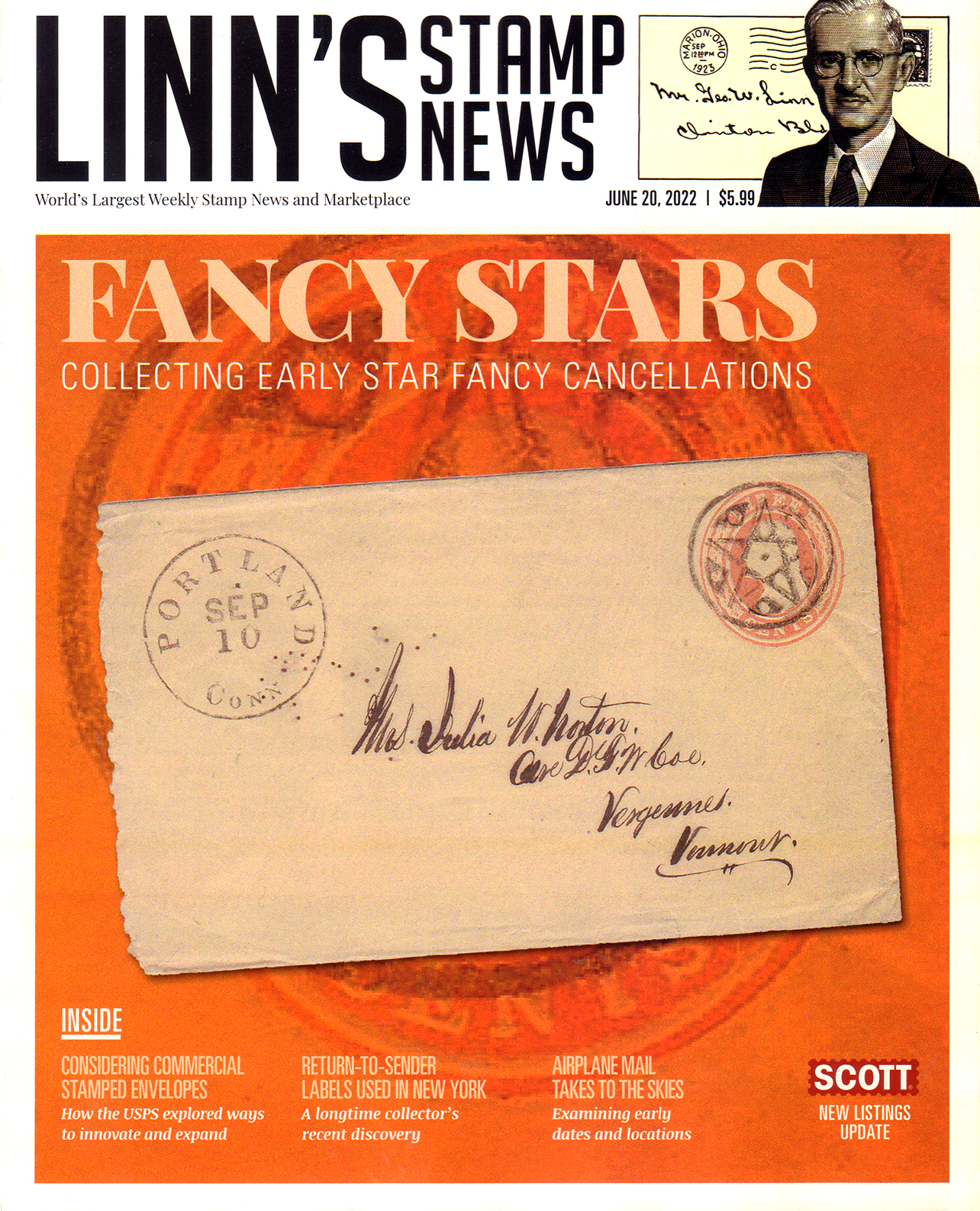 Linns-Stamp-News-Weekly June 20, 2022 Issue Cover