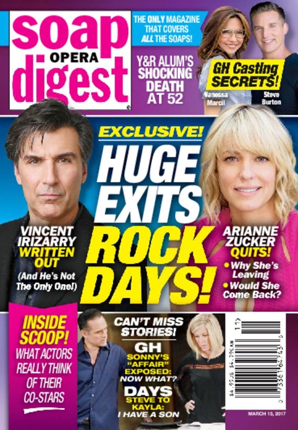 Soap-Opera-Digest March 13, 2017 Issue Cover