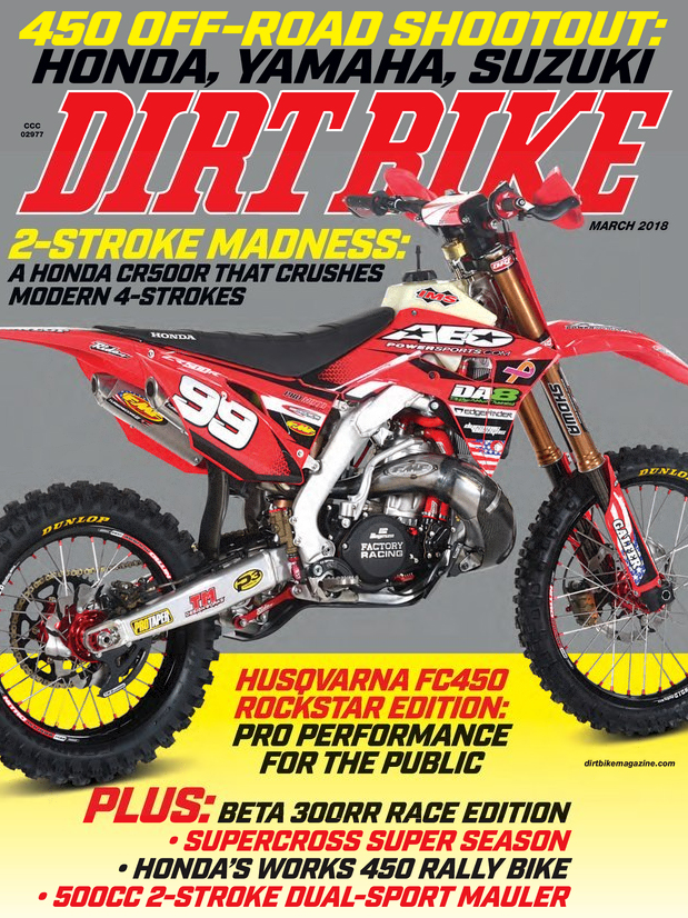 Dirt-Bike March 01, 2018 Issue Cover