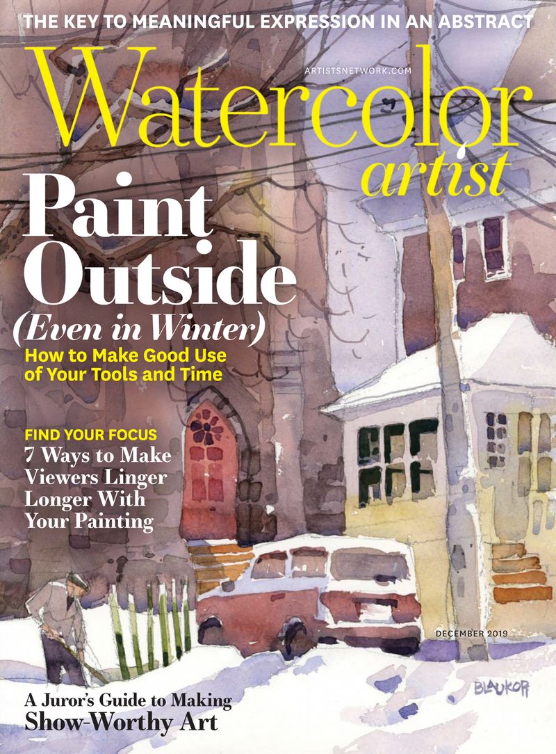 Watercolor-Artist December 01, 2019 Issue Cover